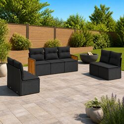 Compact and Stylish 7 Piece Outdoor Sofa Set