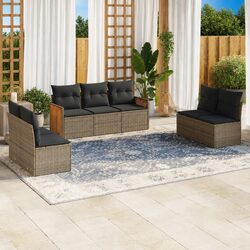 7 Piece Modular Sofa Set for Outdoor Use