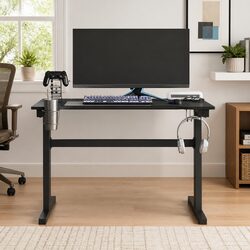Gaming Desk with RGB LEDs, 110x60cm