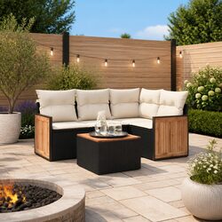 Compact 5-Piece Outdoor Sofa Set for Relaxation