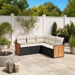 Sleek 5-Piece Rattan Outdoor Sofa Set for Comfort