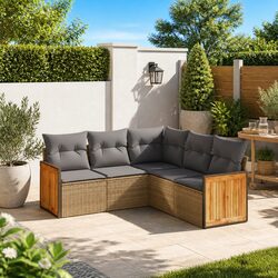 5-Piece Outdoor Sofa Set: Compact and Stylish Design
