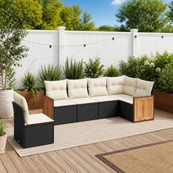 6-Piece Outdoor Sofa Set - Easy Maintenance & Style