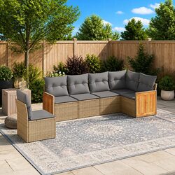 6-Piece Outdoor Sofa Set: Compact and Stylish