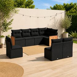 8-Piece Modular Garden Sofa Set: Simple, Stylish, Functional