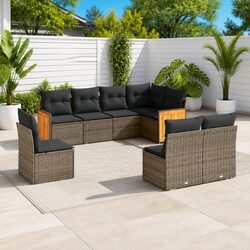 Compact and Durable 8-Piece Outdoor Sofa Set