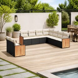 9 Piece Modular Sofa Set for Outdoor Enjoyment