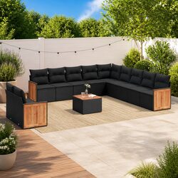 Compact Garden Sofa Set 12 Piece for Outdoor Enjoyment