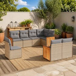 8 Piece Outdoor Sofa Set for Relaxing Times