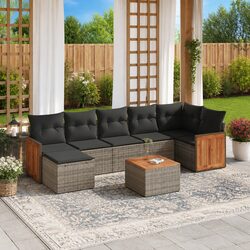 8-Piece Garden Sofa Set: Simple and Sturdy Design