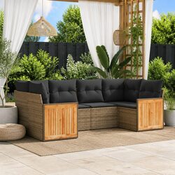 Compact and Functional 6 Piece Outdoor Sofa Set
