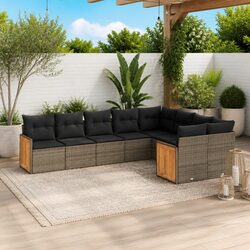 Compact 9 Piece Garden Sofa Set for Easy Setup