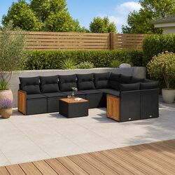 10 Piece Modular Garden Sofa Set for Entertaining