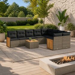 10 Piece Modular Garden Sofa Set