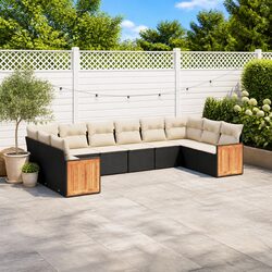 Compact and Stylish 10-Piece Garden Sofa Set