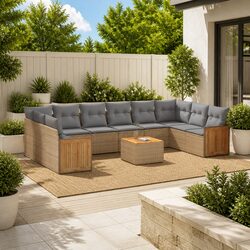 11 Piece Modular Garden Sofa Set for Relaxation
