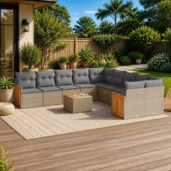 11 Piece Garden Sofa Set: Chic and Functional Outdoor Furniture
