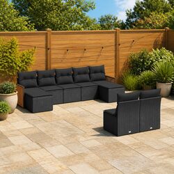 9-Piece Sofa Set for Outdoor Relaxation