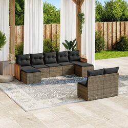 Grey Garden Sofa Set