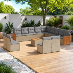 Compact 14-Piece Garden Sofa Set for Easy Living