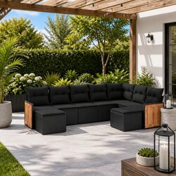 9-Piece Outdoor Furniture Set: Modular and Stylish