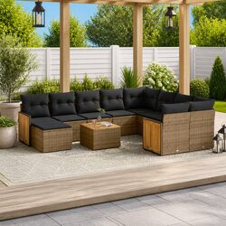 Concise 11-Piece Outdoor Furniture Set