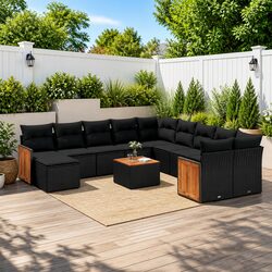 Compact and Modern 12 Piece Outdoor Sofa Set