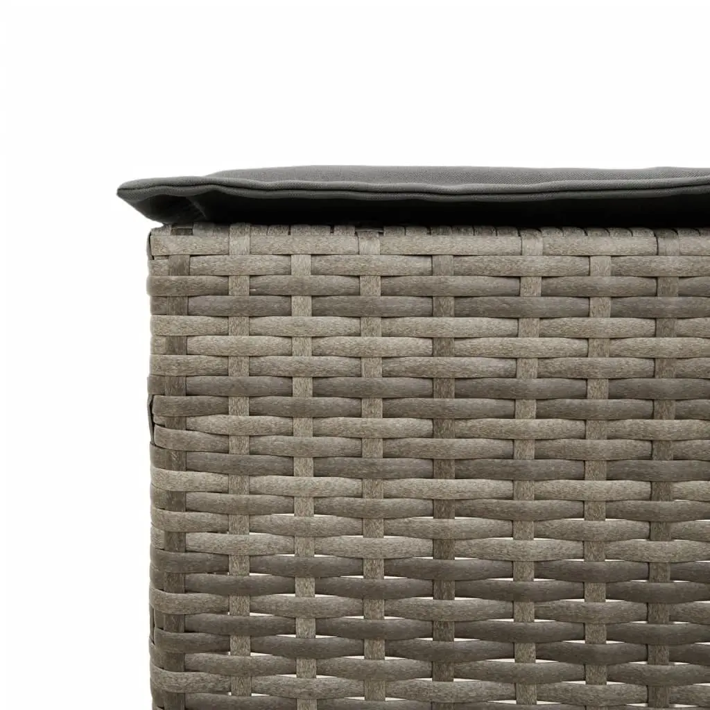 Grey Garden Bar Set with Cushions