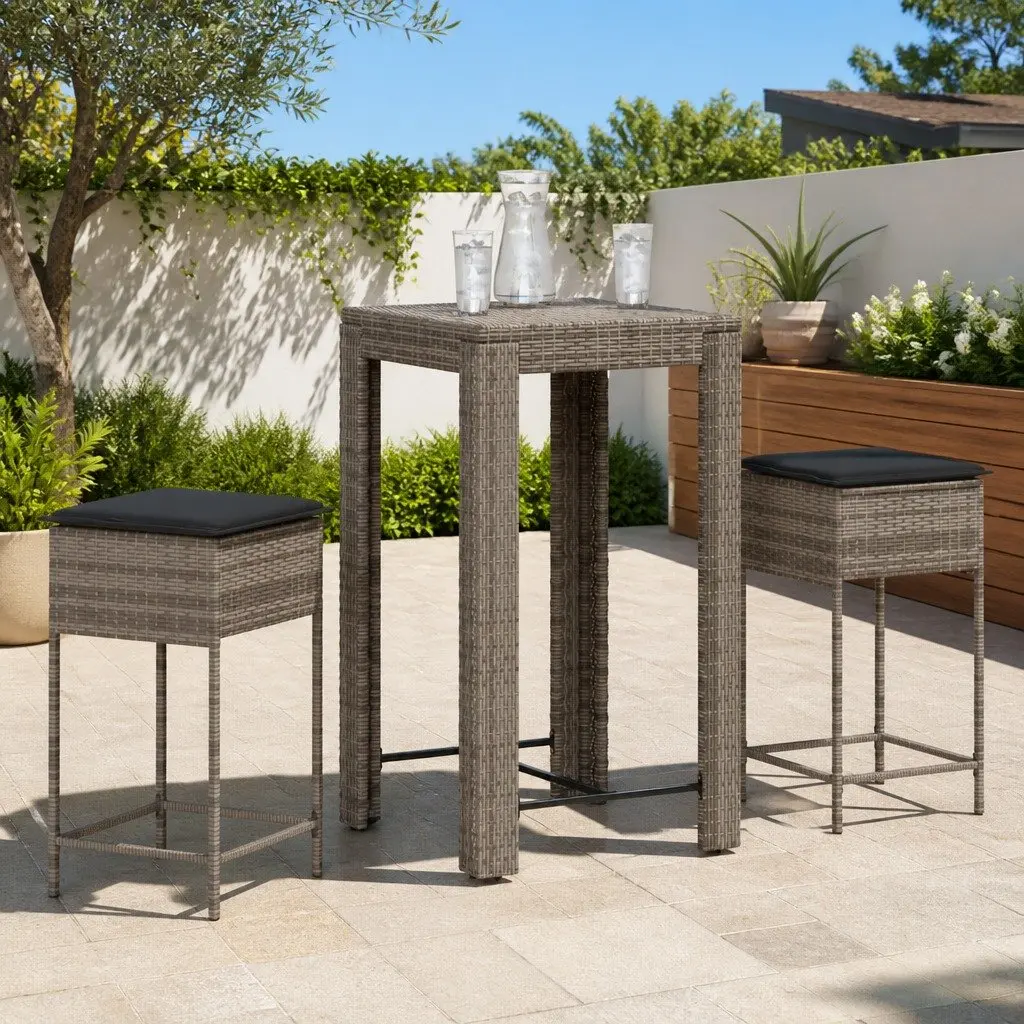 3-Piece Garden Bar Set for Outdoor Enjoyment