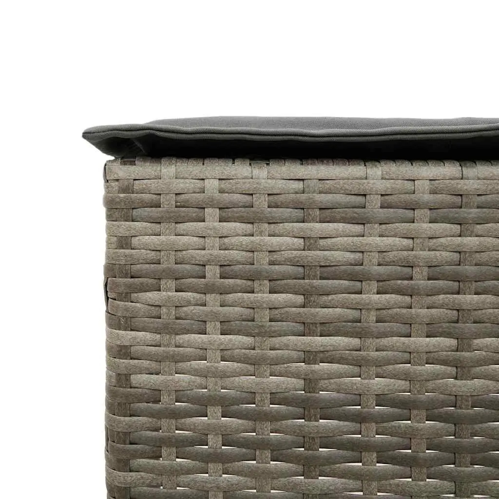 3-Piece Outdoor Garden Bar Set in Grey
