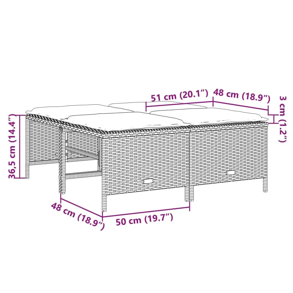 5 Piece Outdoor Garden Sofa Set Grey Poly Rattan Patio Furniture with Cushions