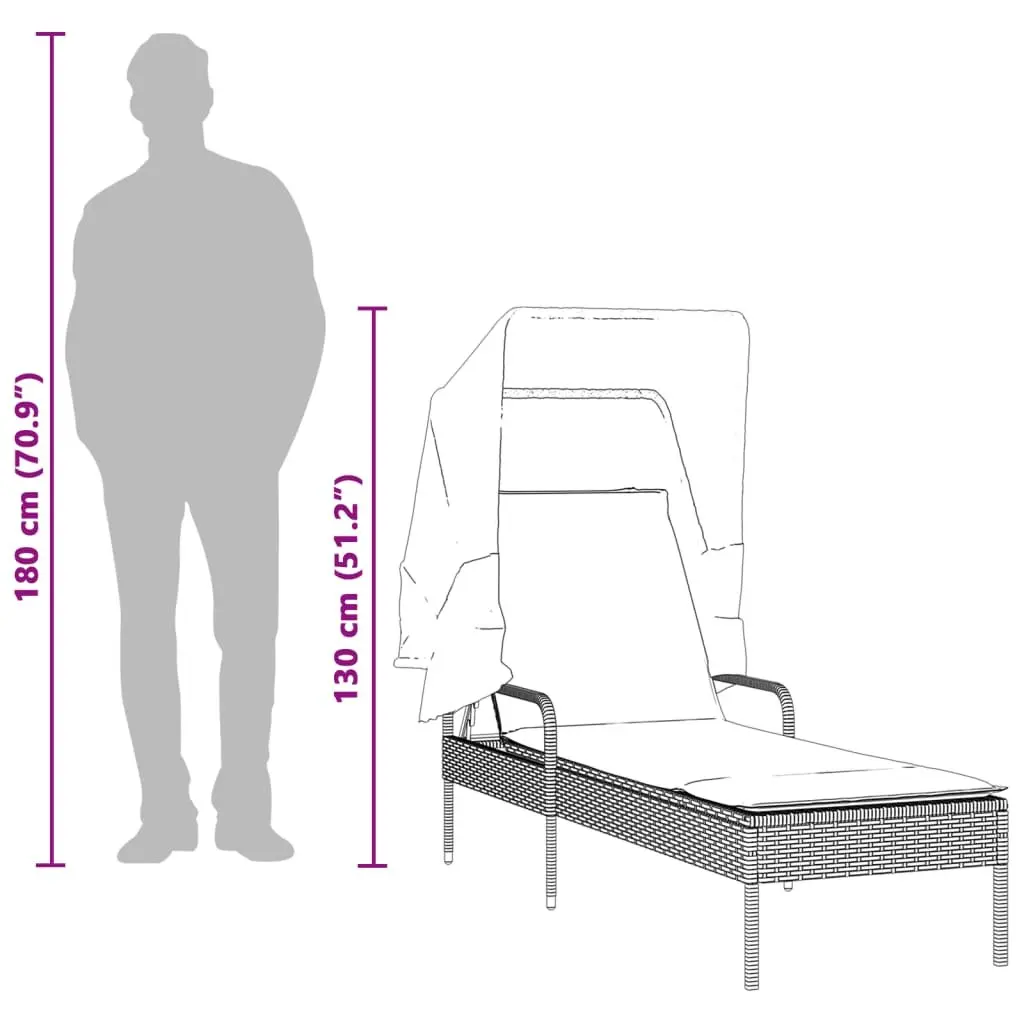 Sun Loungers with Canopy and Tea Table Included