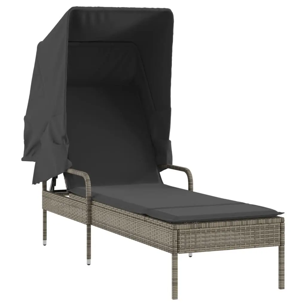 Sun Loungers with Canopy and Tea Table Included