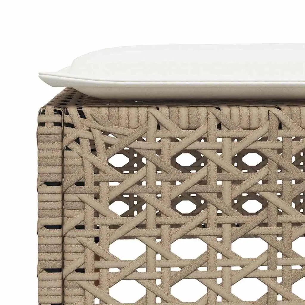 Outdoor Garden Sofa Set 5 Piece Modular Patio Furniture with Cushions Beige