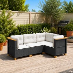 Compact and Cozy 4 Piece Garden Sofa Set