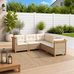 Outdoor Garden Sofa Set 5-Piece - Simple and Stylish