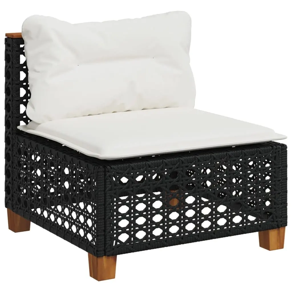 Garden Sofa Set 5 Piece Outdoor Furniture Patio Lounge Rattan Seating Black