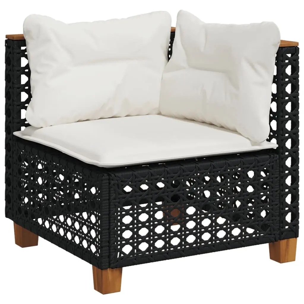 Black Garden Sofa Set 6 Piece
