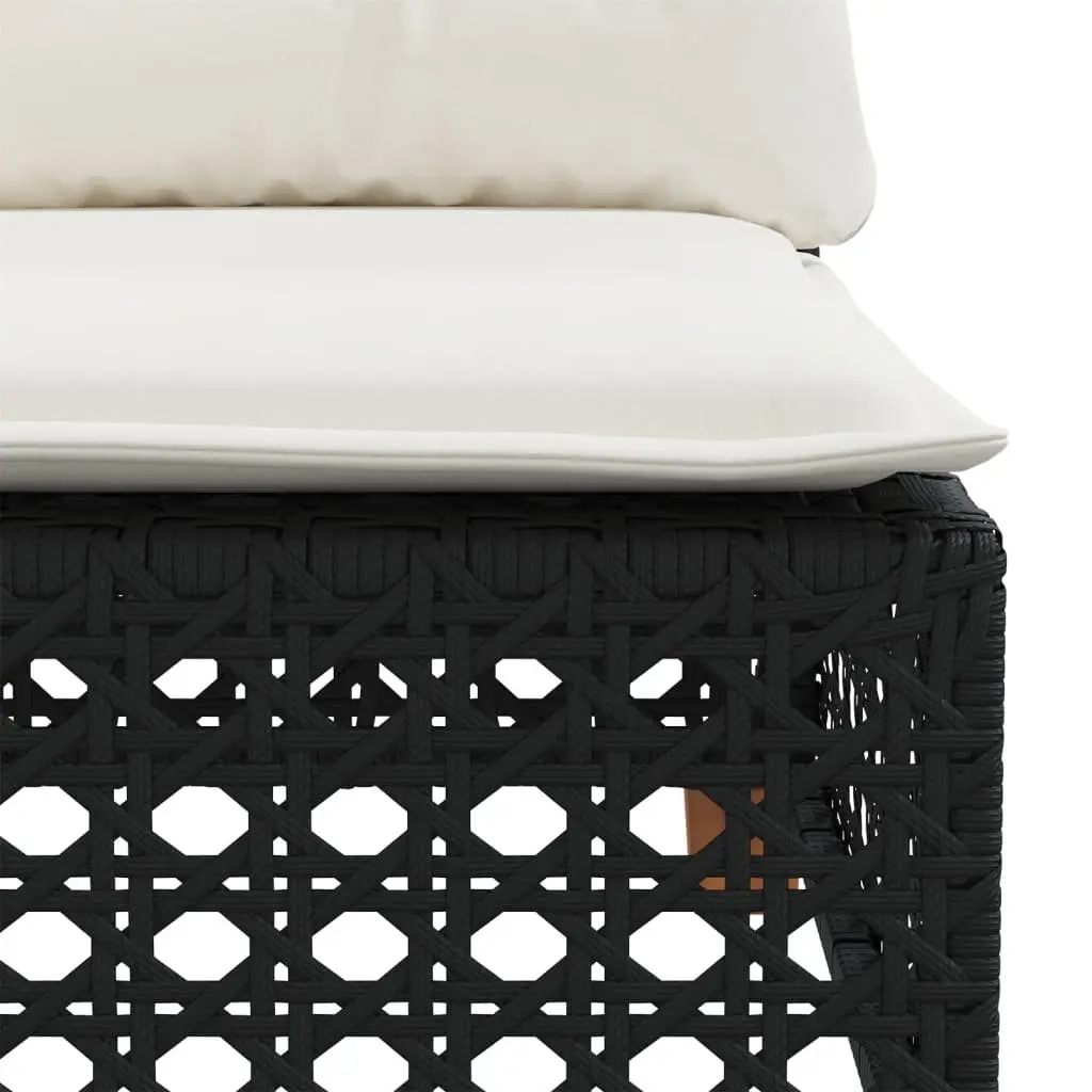 Black Garden Sofa Set 6 Piece