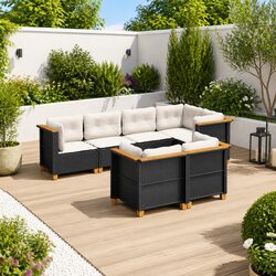 7 Piece Outdoor Garden Sofa Set: Stylish & Durable