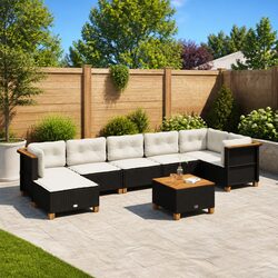 Compact 8-Piece Garden Sofa Set for Outdoor Use