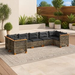 Compact and Durable 7 Piece Garden Sofa Set