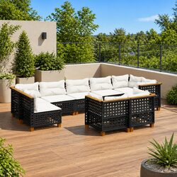 Enjoy Your Outdoors with This 9-Piece Garden Sofa Set