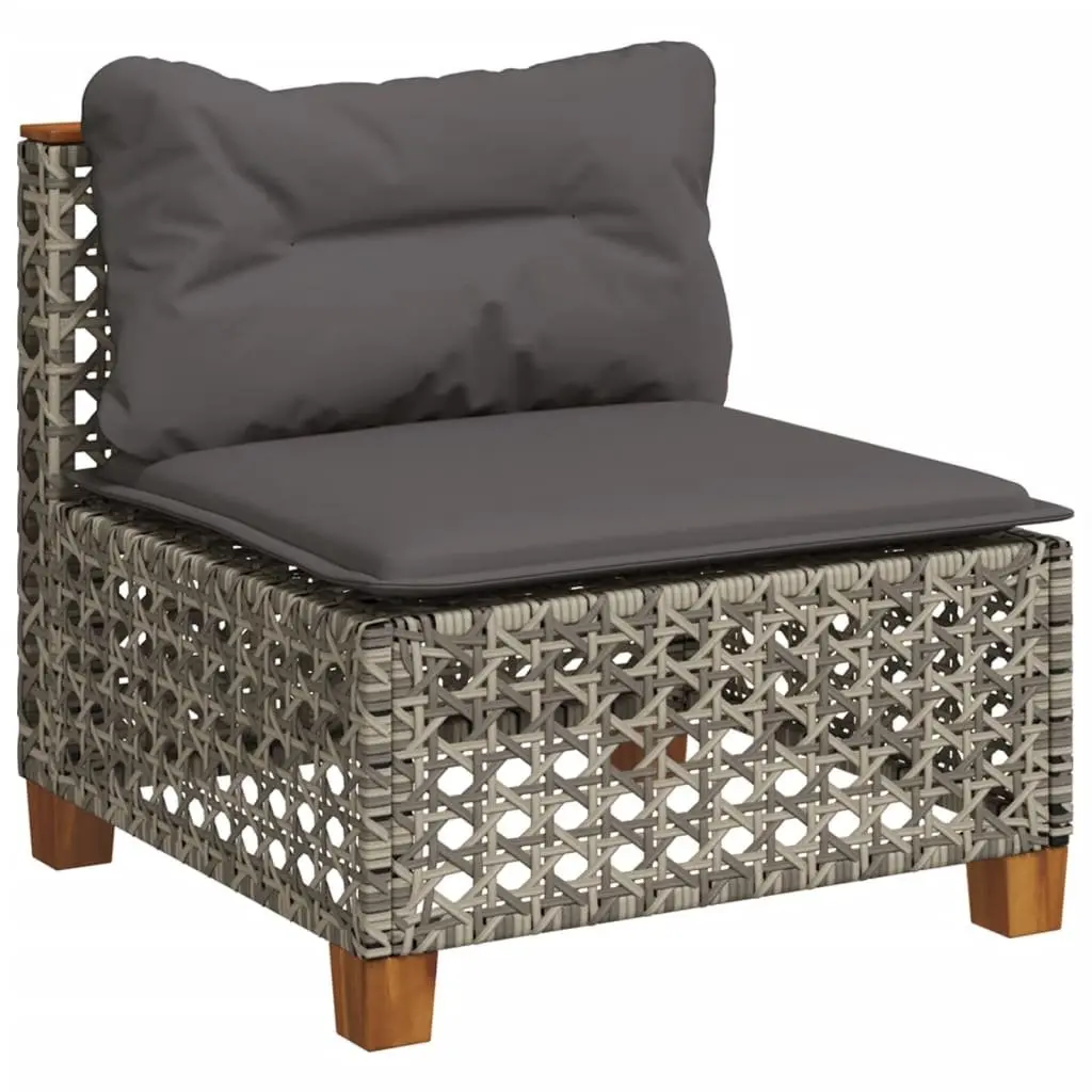 Garden Sofa Set 10 Piece Outdoor Furniture with Cushions Grey Patio Seating