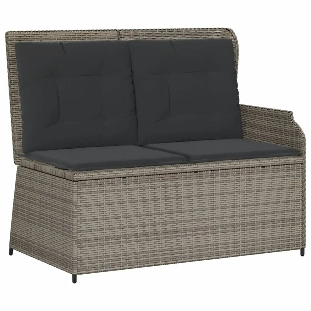 Garden Lounge Set Grey 7 Piece Outdoor Furniture Poly Rattan Patio Sofa Chair