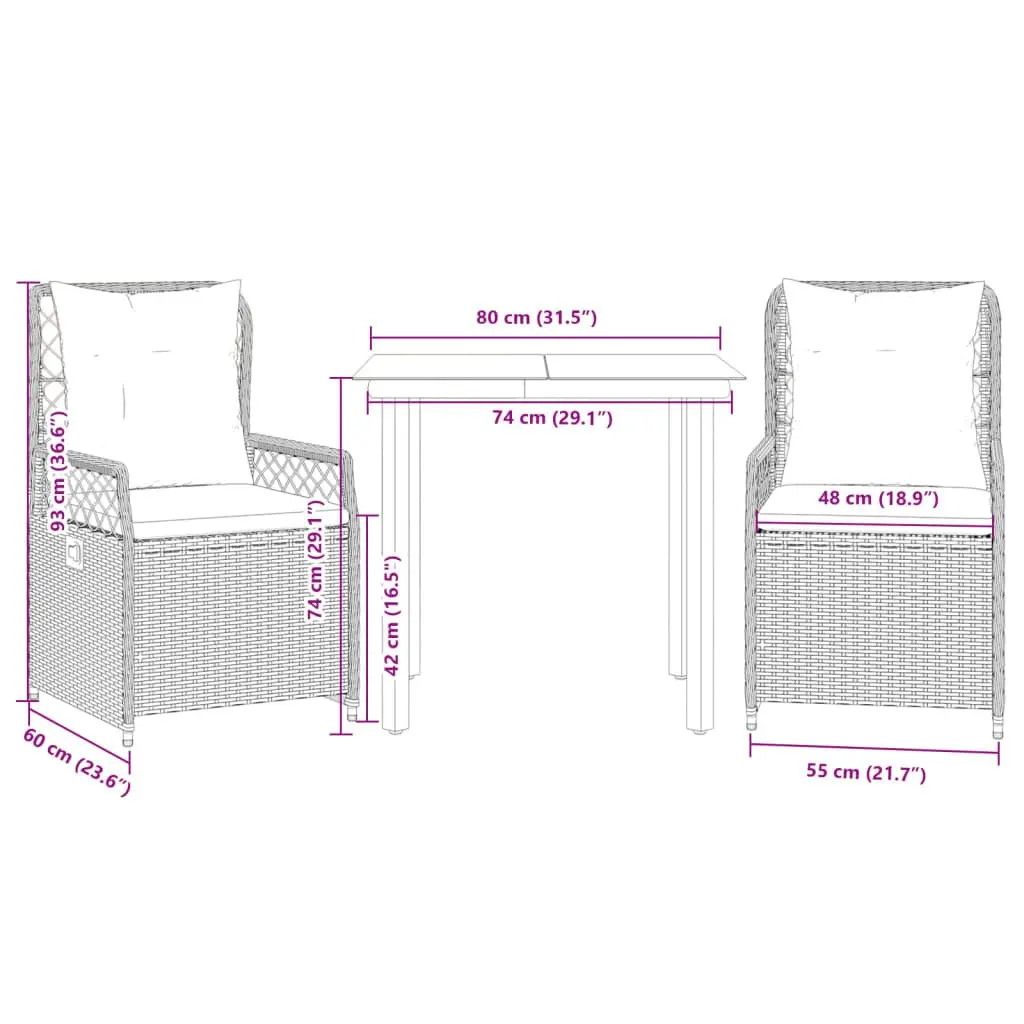Garden Dining Set for Outdoors