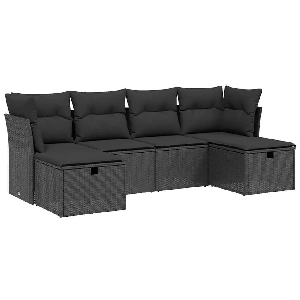 6 Piece Garden Sofa Set for Outdoor Relaxation