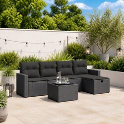 6-Piece Outdoor Sofa Set: Compact & Stylish