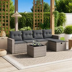 6-Piece Garden Sofa Set for Outdoors