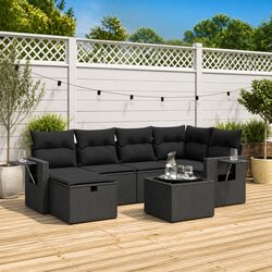 Concise and Stylish 7-Piece Garden Sofa Set